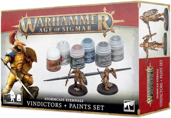 WarHammer Age of Sigmar Stormcast Eternals Vindicators + Paints Set