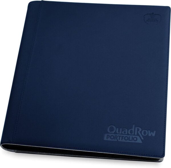 Ultimate Guard 12-Pocket Quadrow Zipfolio Xenoskin Dark Blue Card Protector