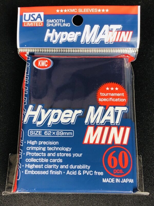 KMC Hyper Matte Mini Dark Blue Mini Card Sleeves