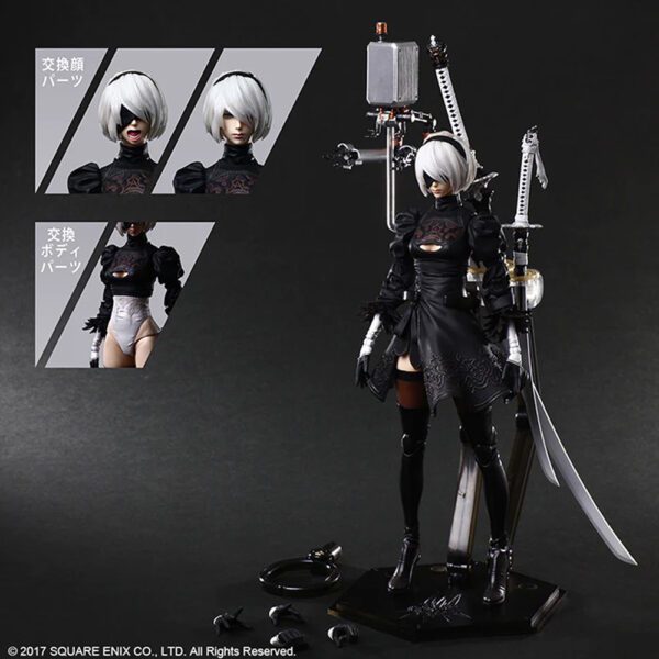 Nier Automata Play Arts Kai 2B Yorha No 2 Type B ActionFigure Deluxe Version