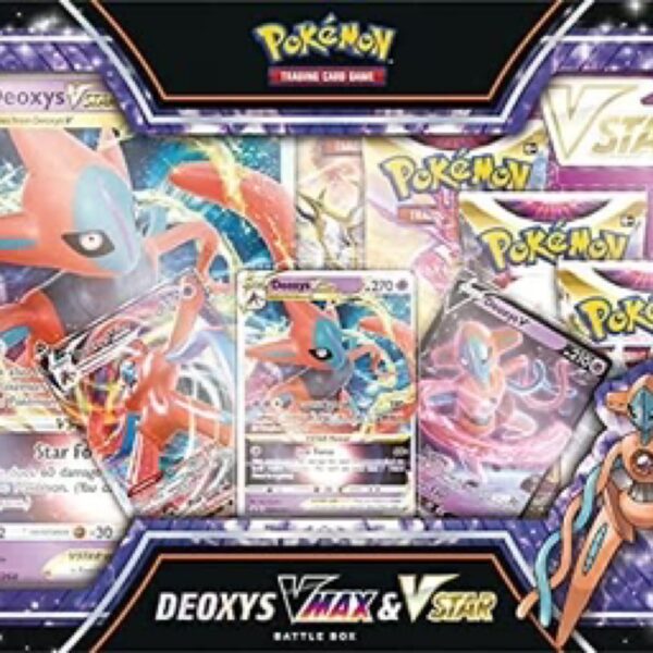 Pokemon Deoxys Zeraora VMAX VStar Battle Box