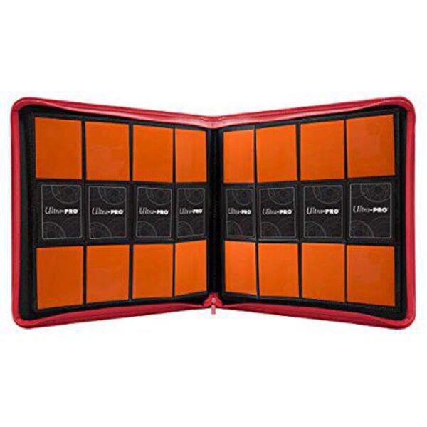 Ultra Pro 12-Pocket Pro Zippered Vivid Binder (Red)