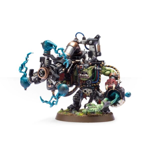 Warhammer 40k Orks Big Mek with Shokk Attack Gun