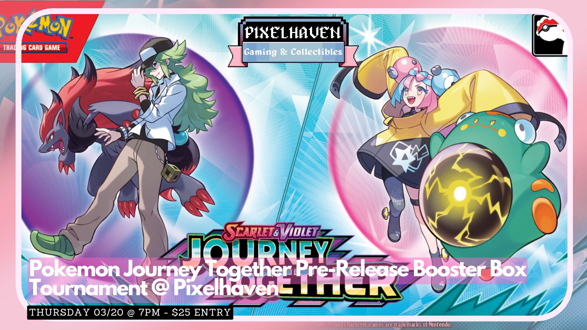 Pokemon Journey Together Pre-Release Booster Box Tournament @ Pixelhaven