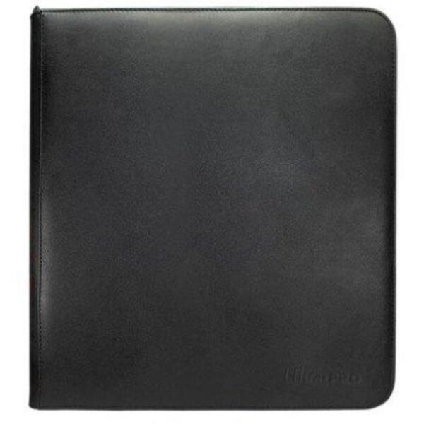 Vivid 12-Pocket Zippered Pro-Binder Black