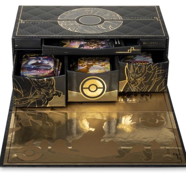 Pokemon TCG: Zacian Zamazenta Ultra Premium Collection- 2 Special Gold Versions | 2 Metal Coins